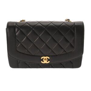 CHANEL Matrasse Diana 9.8" ChainShoulder Black/Noir